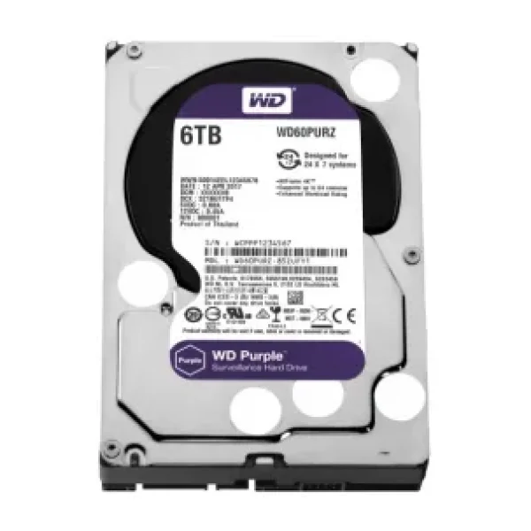 Western Digital Purple WD60PURZ SATA 3.0 5400 RPM 3.5" 6 TB Harddisk