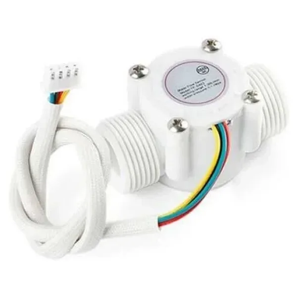 YF-S403 5-18V Sıcaklık Algılamalı Su Akış Sensörü Debimetre G3/4 1-30L/Dk