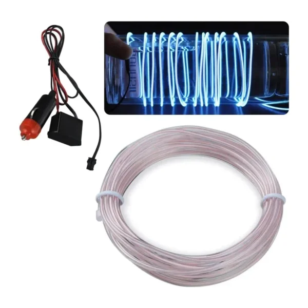 2 Metre Beyaz Araç İçi Torpido Ledi Renkli İp Neon İp Led Şerit Led Neon İp Led