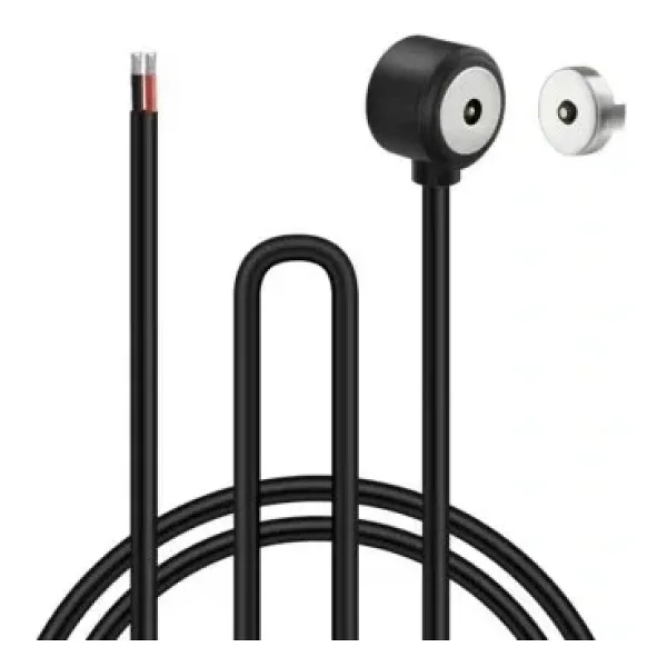 2-Pin 15mm 90C Kablolu Pogo Pin Manyetik Konnektör Takımı