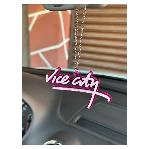 3DBASKILAR Gta Vice city Dikiz ayna süsü (seffaf mor)
