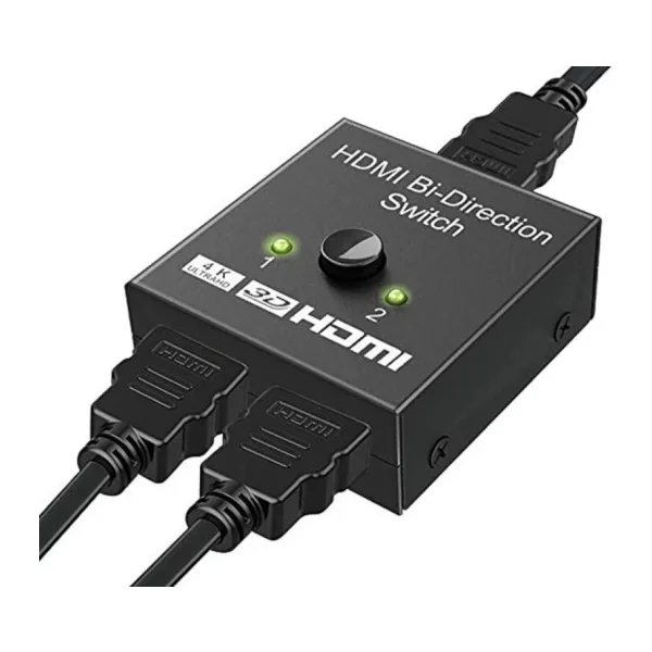 Alfais 4494 2 Port HDMI Çift Yönlü Switch ve Splitter