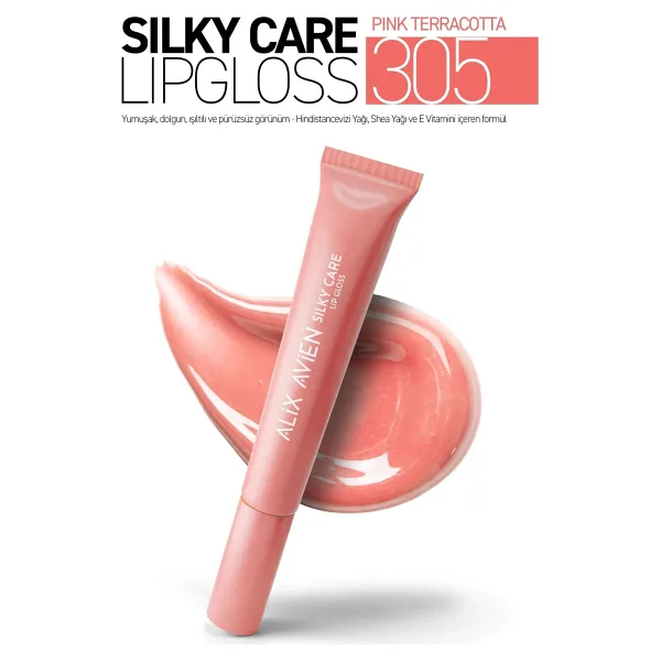 Alix Avien Silky Care Dolgunlaştırıcı 305 Pink Terracotta Dudak Parlatıcısı