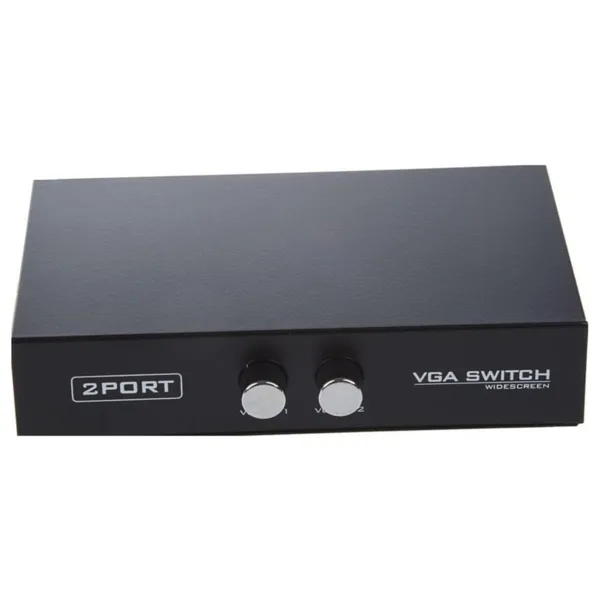 Ancheyn VGA Switch Çoklayıcı Ekran ve Kasa Çoğaltıcı 2 Ekran 1 Kasa Veya 2 Kasa 1 Ekran 4675