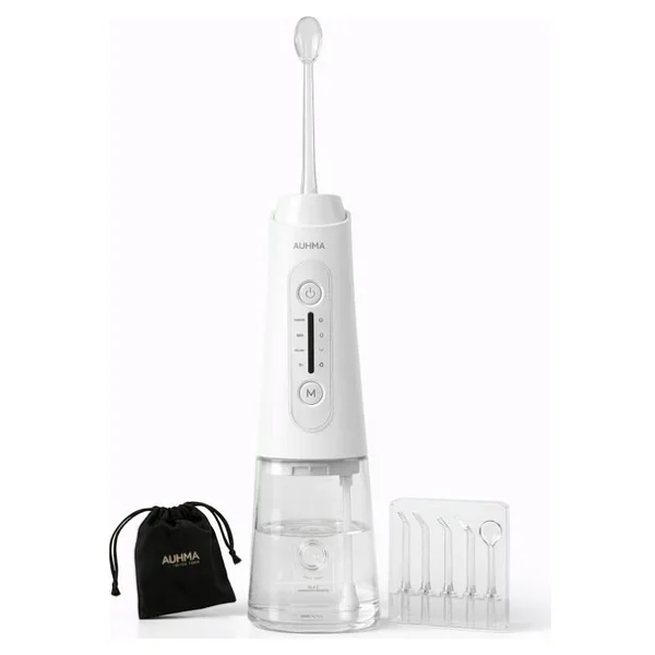 Auhma AMF11 Akıllı Şarjlı Ağız Duşu - 320ML Su Haznesi, 4 Modlu, Diş Temizleme Cihazı - Çok Renkli