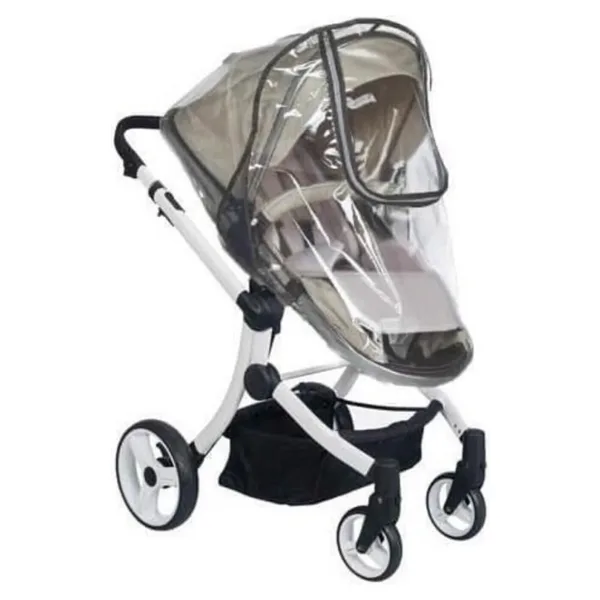 Baby Force Travel Sistem / Çift Yönlü Bebek Arabası Fermuarlı Yağmurluk Siyah
