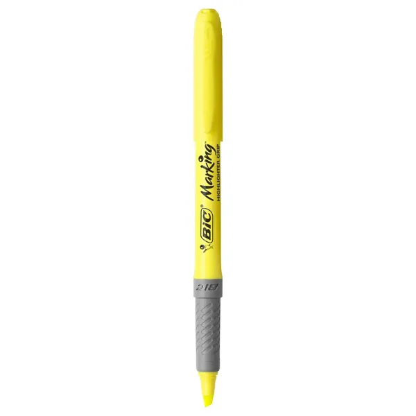 Bic Marking Brite Liner Grip Sarı Fosforlu Kalem