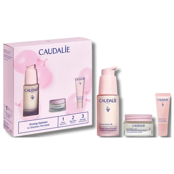 Caudalie Resveratrol-Lift Kırışıklık Karşıtı ve Sıkılaştırıcı 3'lü Çözüm Seti