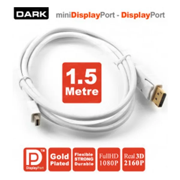 Dark DK-CB-DPXMDPL150 1.5 m DisplayPort to Mini DisplayPort Dönüştürücü