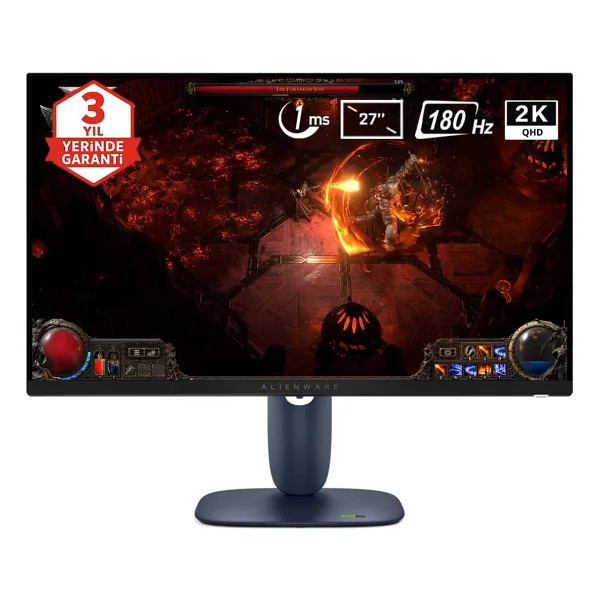 Dell Alienware AW2725DM 27" 1 ms 2K Pivot IPS 180 Hz Oyuncu Monitörü
