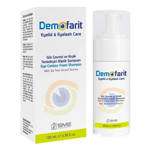 Demofarit Eyelid Eyelash Care Göz Çevresi Ve Kirpik Temizleme Şampuanı 100 Ml