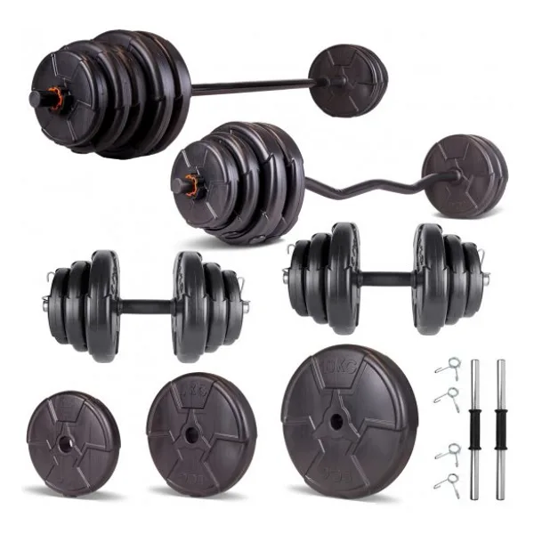 Ecg Hero Serisi 58 kg Z Bar Dambıl ve Halter Seti