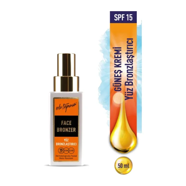 Eda Taşpınar Yüz Bronzlaştırıcı Krem SPF15 50 ml Suya Dayanıklı Etkili Güneş Koruma