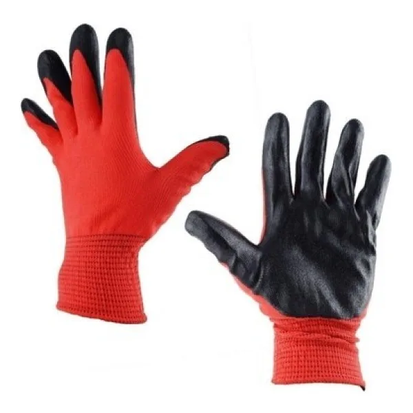 Eli Nitril Eldiven 50 Çift - Kırmızı - XL