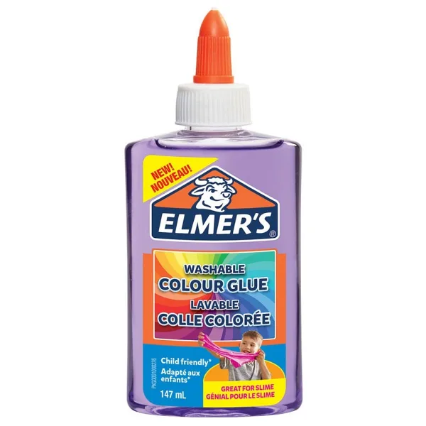Elmer's Şeffaf Renkli Yapıştırıcı 147 ml Mor
