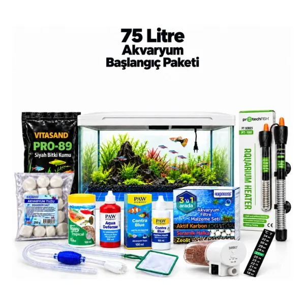 Evime Hoş Geldin! 75 Litre Akvaryum Başlangıç Paketi