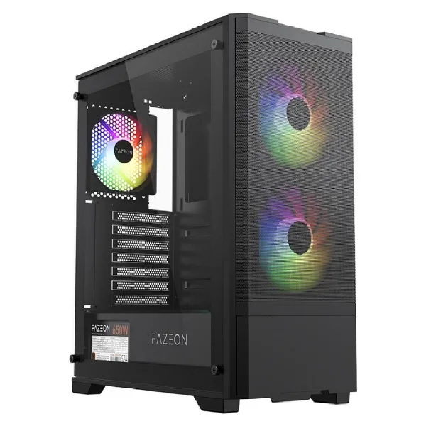 Fazeon F16 F16A650BBM ARGB Fanlı 650 W ATX Oyuncu Kasası