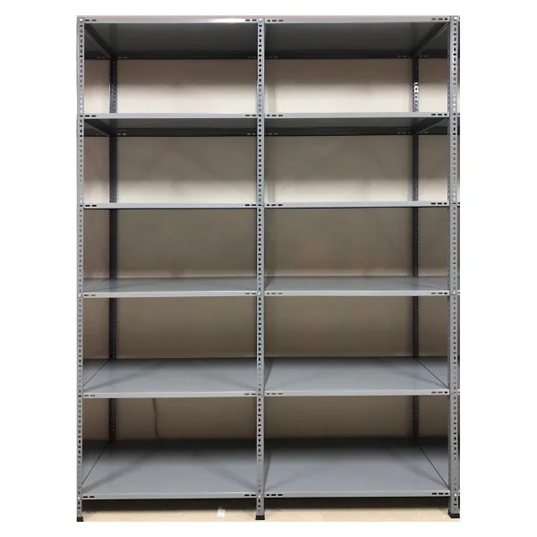 GalvanizRaf 6 Katlı Duble 2 li Galvaniz Çelik Raf Arşiv Depo Kiler Rafı 31x75x200