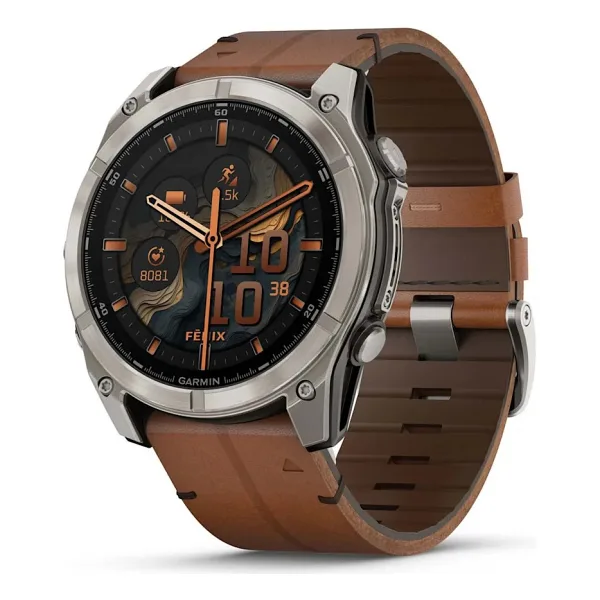 Garmin Fenix 8 51mm AMOLED Kahverengi Akıllı Saat