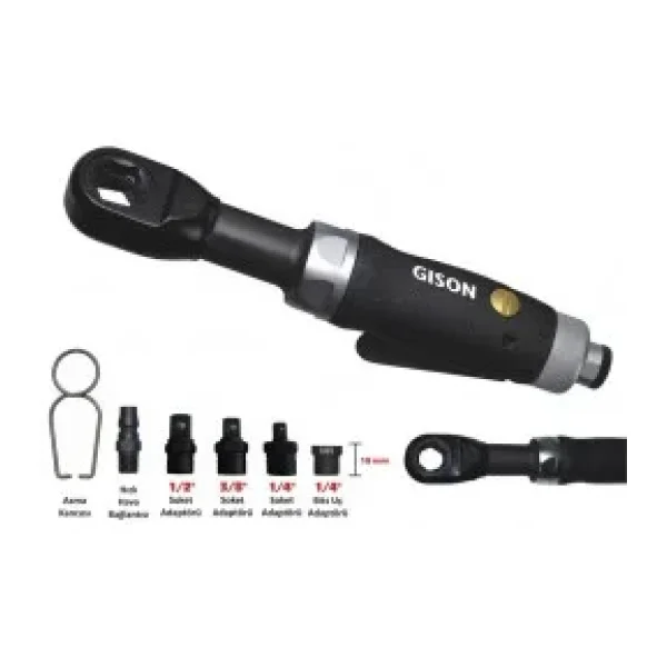 Gison GP-854J 1/4" 6.35 mm Havalı Cırcır Kolu