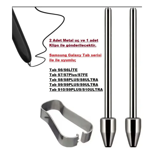 gökmer Titanyum Alaşımlı Samsng S Pen Kalem Ucu S6/S6Lte/S7/S7Fe/S7+/S8/S8Ultra/S9/S11 (SINRSIZ KULLANM)