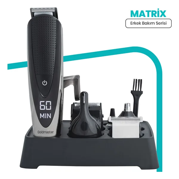Goldmaster GM-8101 Matrix 12'si 1 Arada Erkek Bakım Seti