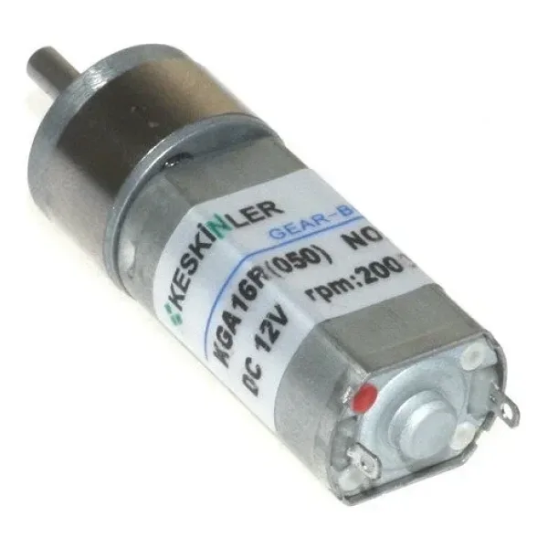 KGA-16 12V 2000Rpm Redüktörlü Dc Motor
