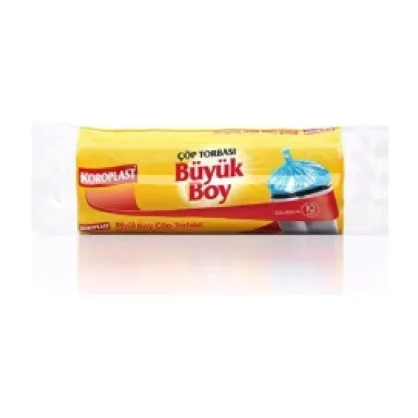 Koroplast Güçlü Büyük Boy Çöp Poşeti 10'lu