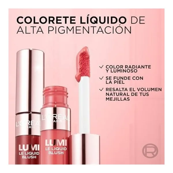L'Oreal Paris Lumi Işıltılı 627 Warm Peach Likit Allık