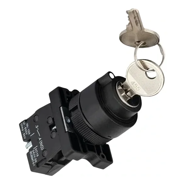 LAY5-EG21 22mm Anahtarlı Switch Kalıcı 0-1 (1NO)