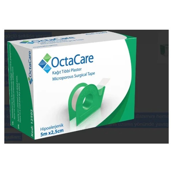 Octacare Kağıt Tıbbi Plaster 5 M X 2,5 Cm 1 Adet (Dispenserli)