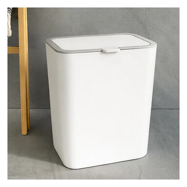 Primanova Flip Banyo Mutfak Tezgah Üstü Çöp Kovası - Beyaz