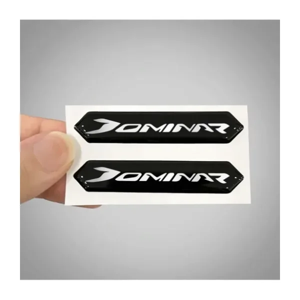 Redline Grafik Dominar Gümüş 3d Arma Sticker Yapıştırma 2 Adet