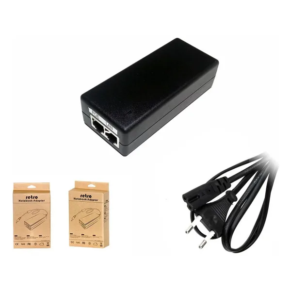 RETRO 24V 2A 48W Gigabit POE Adaptör + Injector