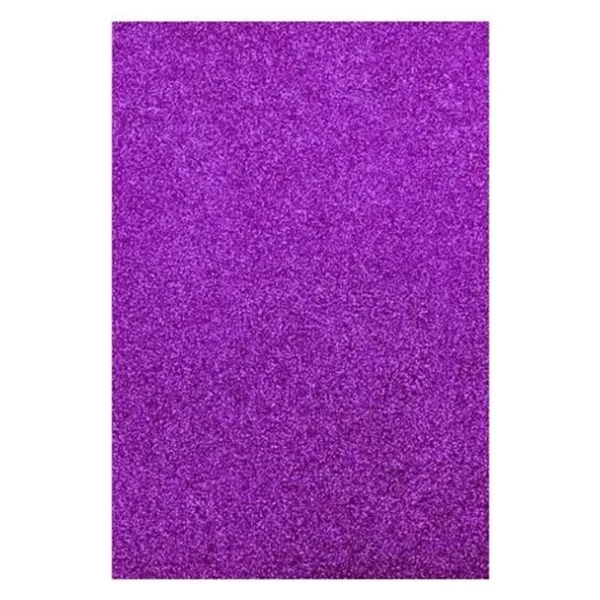 Simli Fon Kartonu 50X70 Mor Rulo Şeklinde