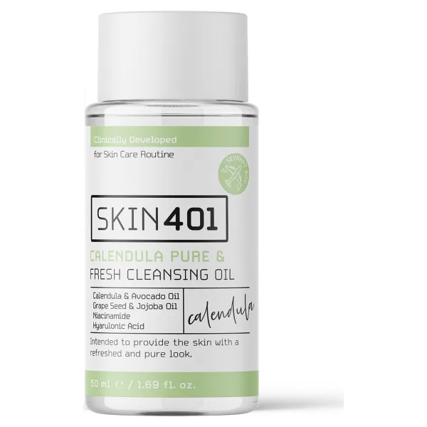 Skin401 Kalendula Saf & Tazeleyici 50 ml Yüz Temizleme Yağı