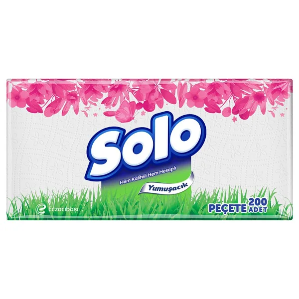 Solo Peçete 200 Yaprak 4 Adet