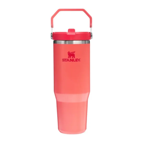 Stanley The Iceflow Flip Straw Açık Mercan 0.89 lt Pipetli Termos Bardak