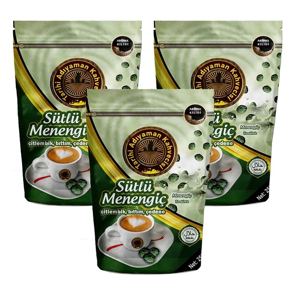 Tarihi Adıyaman Kahvecisi Tarihi Adıyaman Kahvesi Sütlü Menengiç 200 gr x 3 Adet