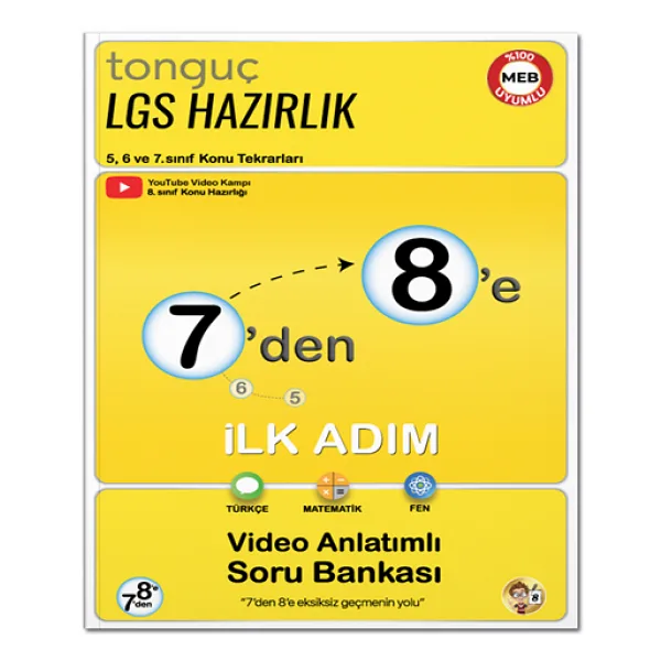 Tonguç Akademi 7'den 8'e LGS Hazırlık İlk Adım Seti