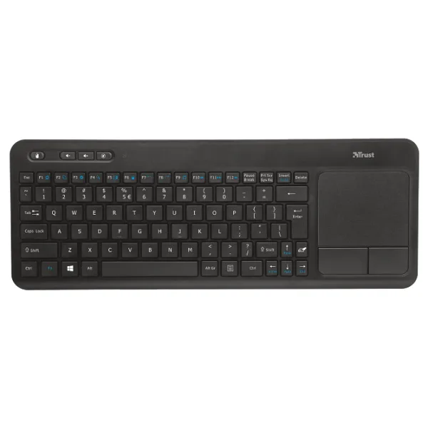 TRUST 20960 PC / SMART TV VE OYUN KONSOLLARI IÇIN KABLOSUZ TOUCH MULTIMEDYA KLAVYE