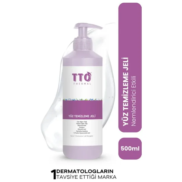 TTO Yüz Temizleme Jeli 500 ml - Normal, Akneli ve Rozalı Ciltler İçin Arındırıcı Bakım
