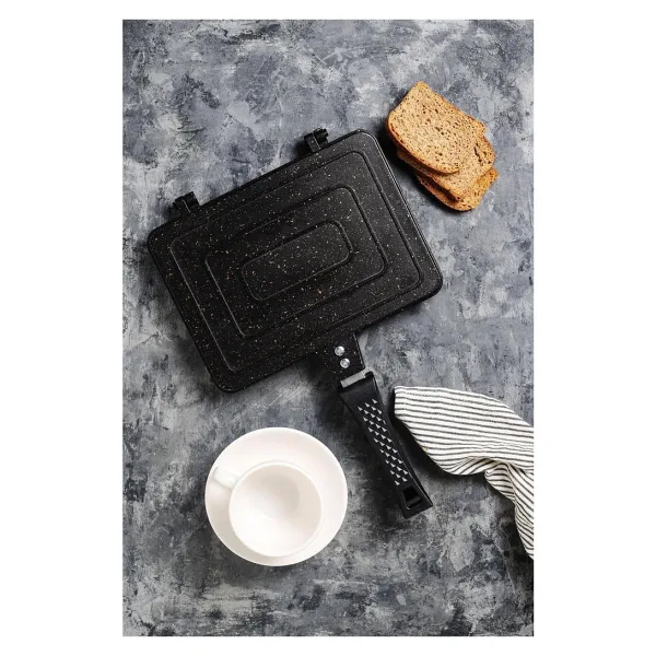 Tubshop Ocak Üstü Tost Makinesi - Gri - Siyah