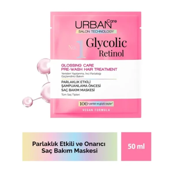 Urban Care No.1 Glycolic Retinol Parlaklık Etkili Duş Öncesi 50 ml Saç Maskesi