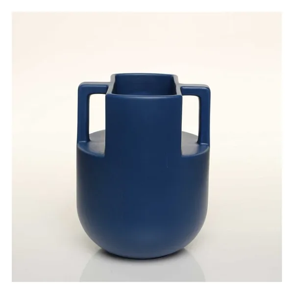 Vitale Handle Mavi Vazo Orta 16x16x20 Cm AK.JL0039