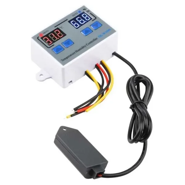 XK-W1099 220V Sıcaklık ve Nem Ölçer Ekranlı Röle Modülü - Termostat
