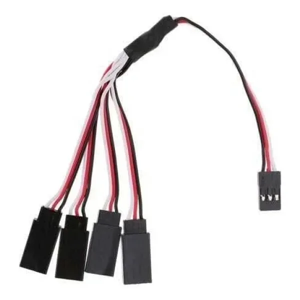 Y Tipi Servo Kablosu 60cm - 1JR Erkek 4 Futaba Dişi