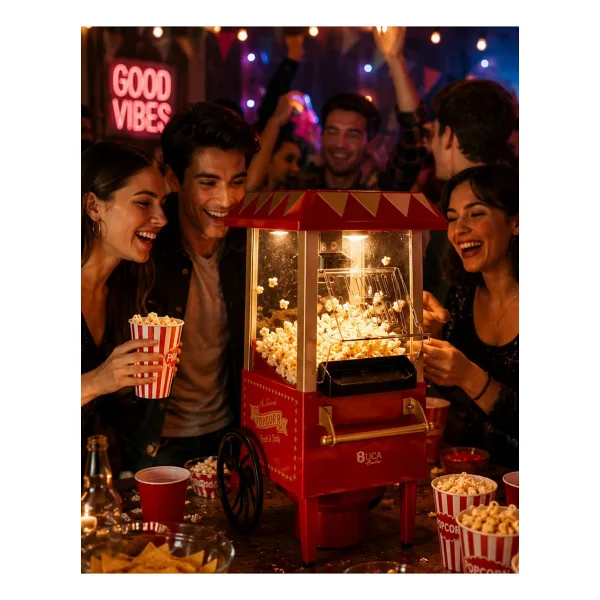 Yağsız Popcorn Makinesi Hızlı Sıcak Hava Mısır Patlatıcı Ev Tipi Kullanım