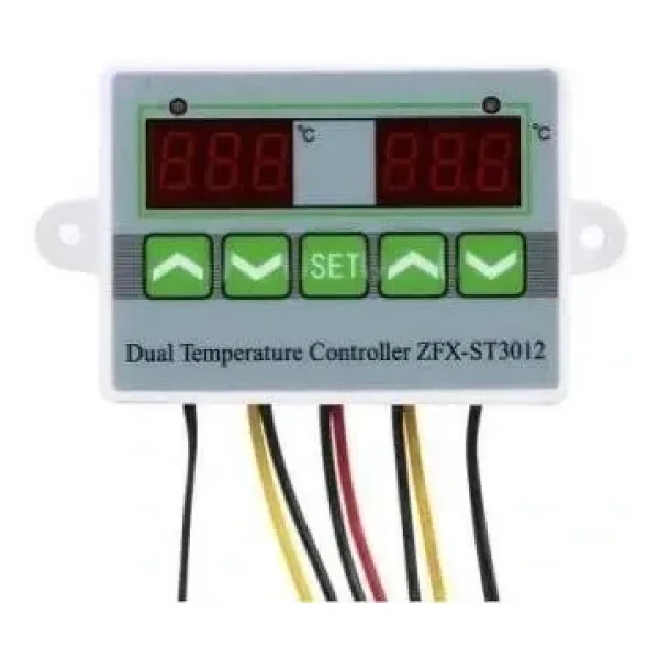 ZFX-ST3012 24V Çift Röle Çıkışlı Termostat - Sıcaklık Kontrol Cihazı