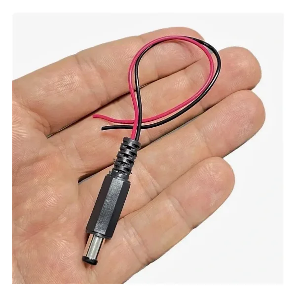 2.1mm Kablolu Erkek Jak - Jack Adaptör Fiş 15 cm 1 Adet